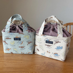 保冷保温ランチバック　‣ ‣ 恐竜  ‣ ‣口布巾着付きタイプ