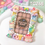 もこもこホイップデコ 硬質トレカケース B8 ハンドメイド【 TC248 】