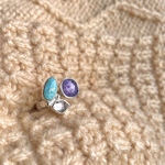 15〜17号 【◎サイズ調整可】《silver925》3 stone ring ❁