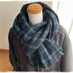＊　ウールガーゼ　大判ストールマフラー（ブラックウォッチ）　＊