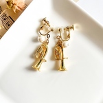 チューバとコットンパールのイヤリング/ピアス