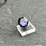 「ヘキサ」 14G / 16G ストレートバーベル ピアス （Tanzanite）