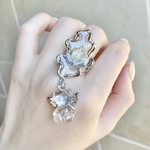 〜小さな花壇 "ANGEL STARくま🧸🌟"〜リング