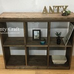 【NEW】オープンラック 3列×2段の収納棚 本棚 飾り棚 間仕切り UN/UN 幅87cm 完成品