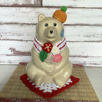 🧧北欧しろくま貯金箱　🎍お正月雑貨　しめ縄首飾り＆橙帽子　お着替えセット