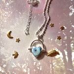 《silver925》 heart turquoise ❃ spinner necklace ✴︎