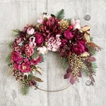 Dahlia & Rose ring wreath