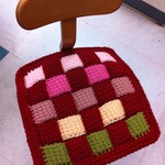 手編み座布団