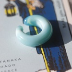 ラリマーのイヤーカフ（スロートチャクラ）：波動玉®【現品一点物】