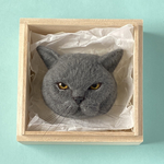 羊毛フェルト猫　ブリテッシュショートヘア【一点もの】ねこ　ネコ　ペット