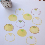 みかんのはんこ  シリーズ    ①丸ごとみかん
