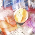 【セット売り】流金シリーズ 金箔押し背景PETマスキングテープ