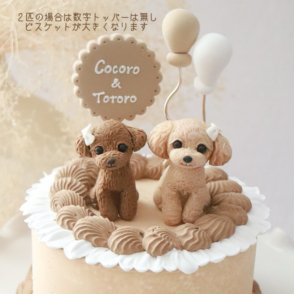 うちの子オーダー🐾ホイップクレイケーキ - Snowflake GALLERY | minne