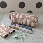 保冷インスリンポーチと保冷剤ケース2点セット くまモカ