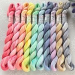 🆕手染め糸 🌸 綿糸コーマ(S) 20/4『Gemstone Color's Palette』Col.1475～1484 (約90ｍ×10色)🌸 刺し子