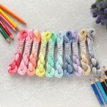 🆕手染め糸 ⭐  レース糸 #40『Gemstone Color's Palette』Col.1475～1484 (約60ｍ×10色)⭐ タティングレース