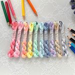 🆕手染め糸 ⭐  レース糸 #80『Gemstone Color's Palette』Col.1475～1484 (約50ｍ×10色)⭐ タティングレース