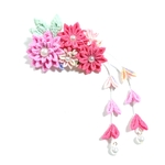 つまみ細工🌼菊花バレッタ🌼犬用NO.1057