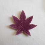 紅葉の箸置き（紫）
