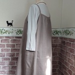 **yukko65様オーダー*シンプルエプロンワンピース*渋ベージュ*