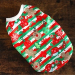 ピックアップSALE☆犬服　ミニ裏毛　クリスマス①  タンクトップ　ハンドメイド
