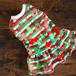 ピックアップSALE☆犬服　ミニ裏毛　クリスマス① ワンピース　ハンドメイド