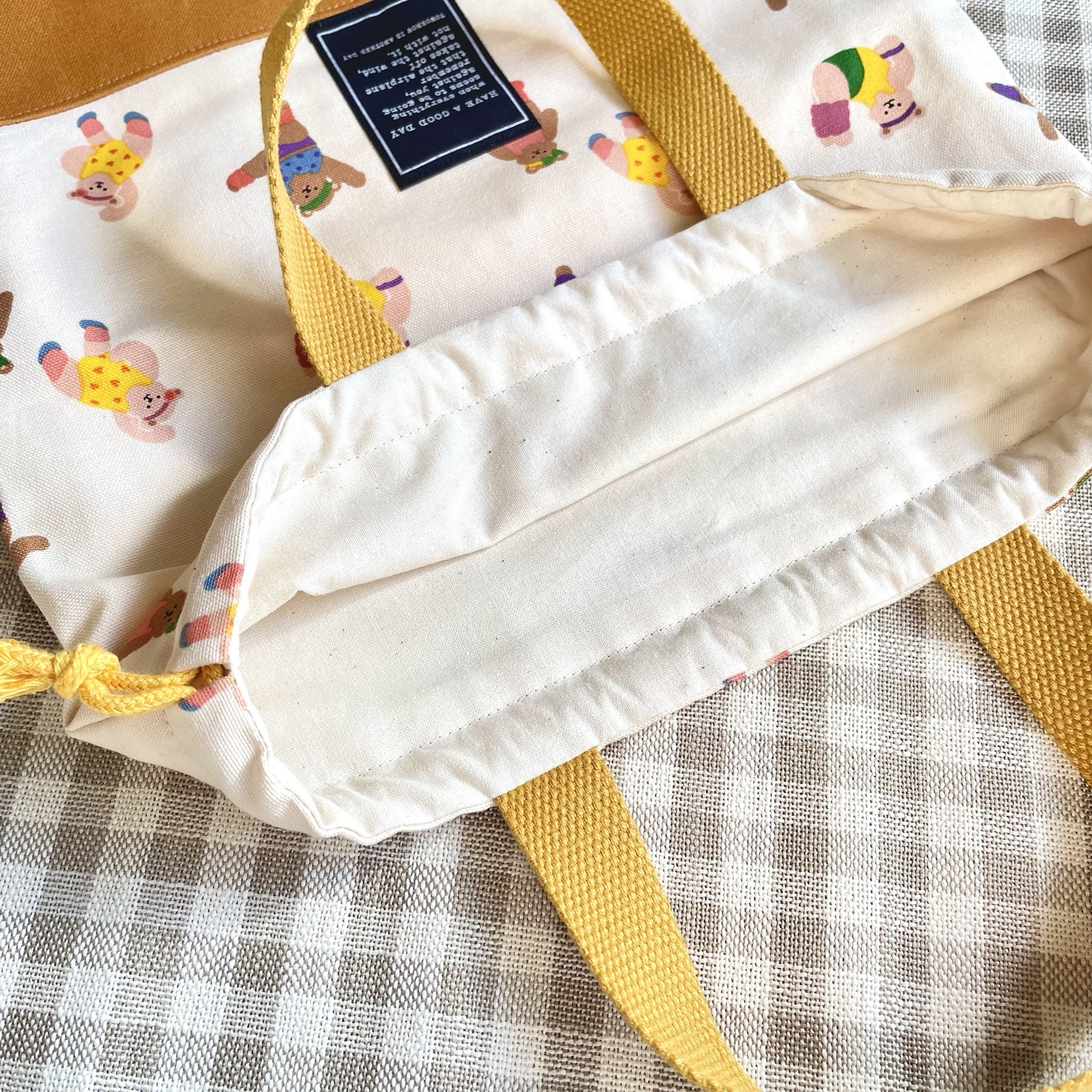 エアロビくま 体操服袋 - Cuddle critters | minne byGMOペパボ 国内