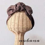 《大人用》　つけ心地のいい　大人可愛い　リボンターバン　ダークブラウン