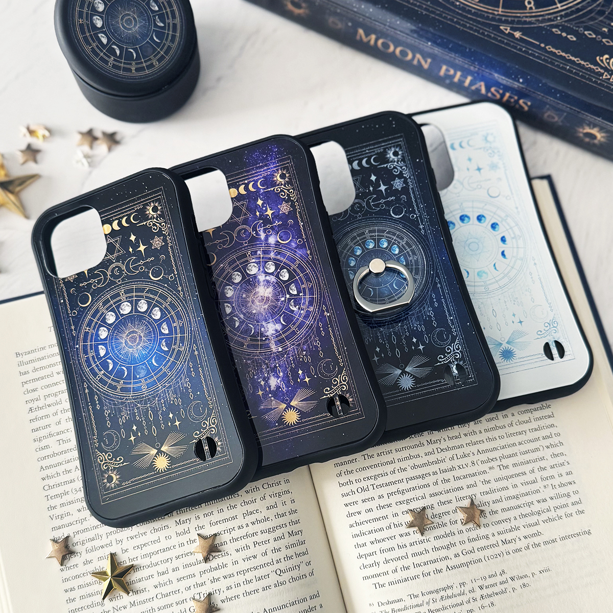 全5色】魔法の本のようなiPhoneグリップケース 