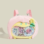 推し活リュック 推し活バッグ 痛バッグ バックパック 2用バッグ ピンク 青 缶バッジ収納バッグ 痛バ 学校バッグ 学生 通勤バッグ 大容量