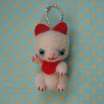 招き猫ちゃんキーホルダー