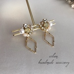 ♢﻿bijou  2wayピアス  スワロフスキー  サージカルステンレス