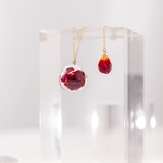 “薔薇の宝石”  necklace 14kgf