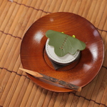 【柏餅風】革のコインキーホルダー