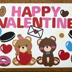 【壁面飾り】バレンタイン　冬　チョコ　　2月14日　保育園　介護　病院　壁面　時短