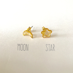 月と星のピアスorイヤリング
