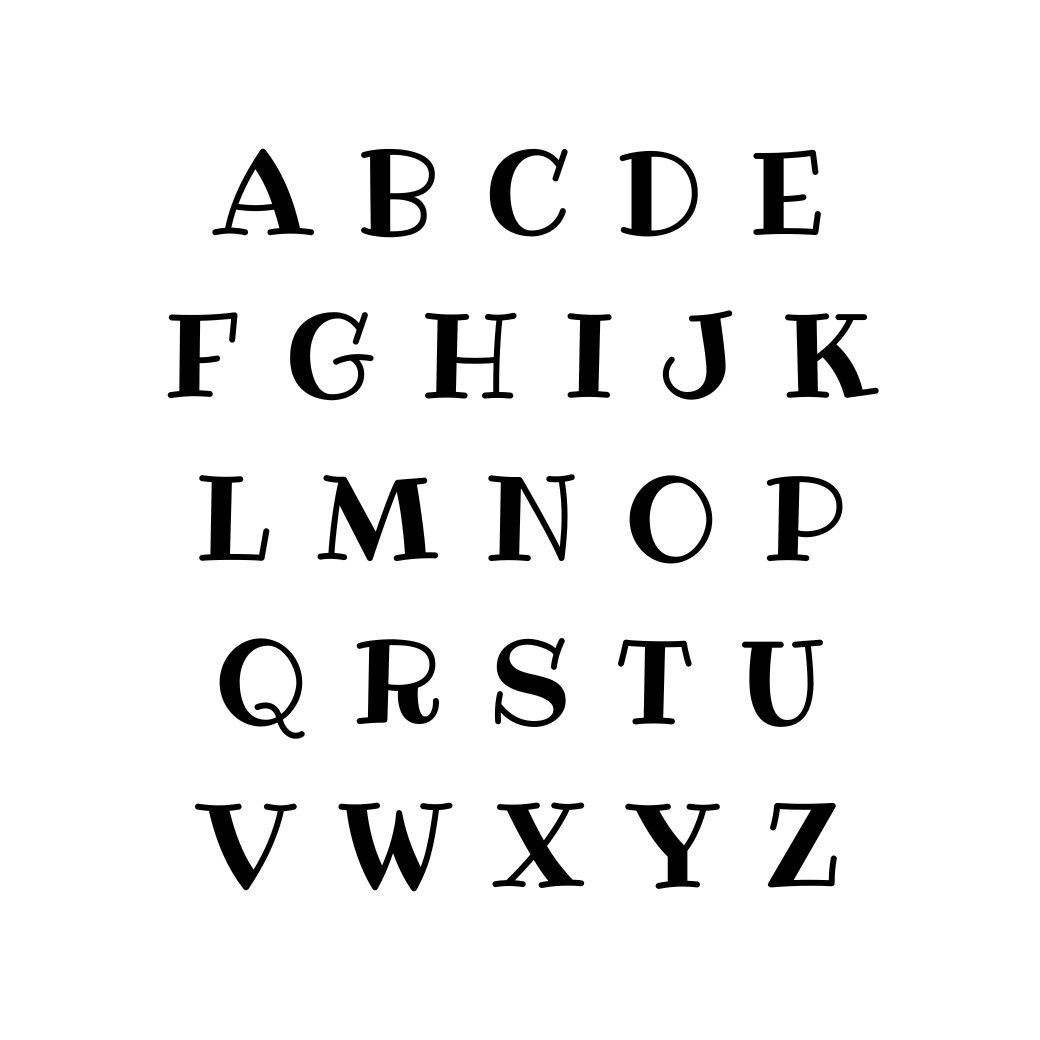 アルファベット　26点セット　手書き文字　【クッキースタンプ】 アルファベット26点セット手書き文字【クッキースタンプ】