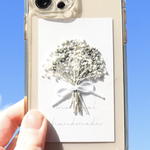 【再販×8】【全機種対応】スマートフォンインナーシート iPhone 花 ドライフラワー 挟む iPhone15 iPhone14 iPhone13 iPhone12 Pro mini Promax