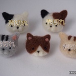 羊毛フェルトのねこさんブローチ