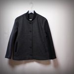 セール30％オフ🔥たった一つの…レディス💛ウール💛ダブルフェイス💛ソフトメルトン💛バイカラー💛ショートコート💛フリーサイズ💛トップチャコール&ブラック