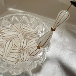 【 6コ 】 白 ココナッツ  / しずくビーズ  / 20㎜ 小