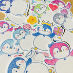 ぷっくらおなかのペンギンシール