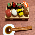 ミニチュアフード 魅惑の8貫お寿司part3❣️マグネット