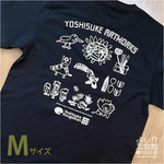 よし介工芸館アートTシャツ＿イロイロ＿■color:ブラック／size:Ｍ