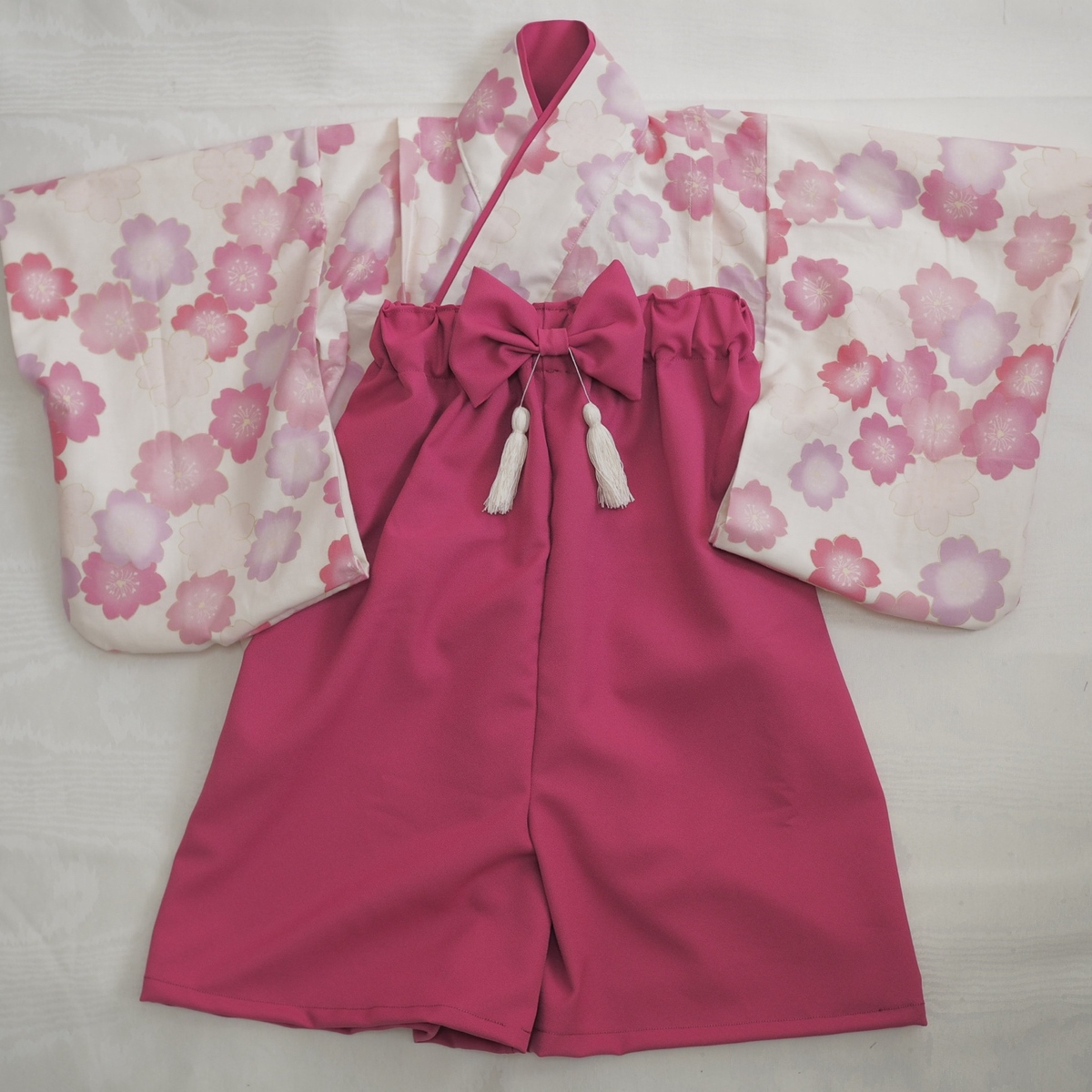 袴80cm  桜ピンク− お祝いにぴったり洗える袴−