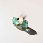 アパタイトのスタッドピアス 4mm