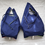  ☆特集掲載☆  Limited Happy Bag    【エコット】 ecotto サブバッグ　M&Lセット  ネイビーブルー+ネオンカラー2ライン
