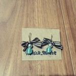 チェックりぼん 秋色ピアス