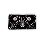 【改良型】家計やりくり財布/アスター柄ブラック