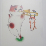 トロンボーン猫のクリアファイル(Ａ５サイズ)